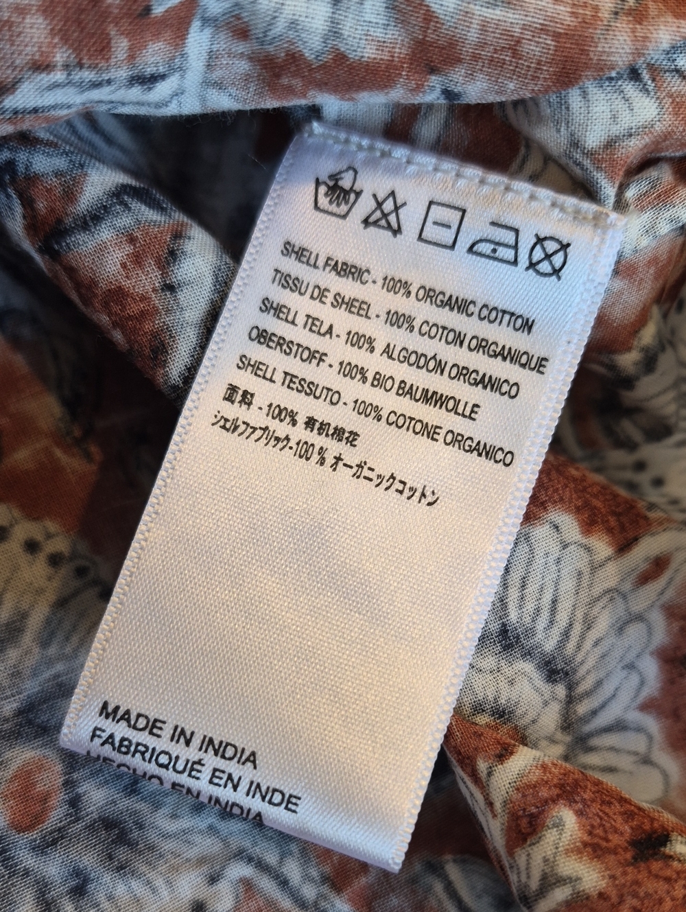 Cleobella Organic Cotton Floral Amy Blouse in Sienna Block Print, XS, NWOT - Picture 11 of 11
